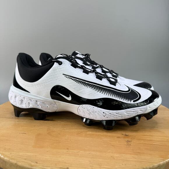 Nike Alpha Huarache Elite 4 Low MCS Men Size 14 Baseball Cleats White FD6255-108 - Picture 1 of 9